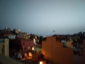 a view of a city at night with buildings at Apartamento Bello Bello in Valle Gran Rey