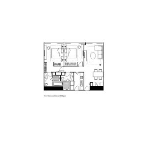 a house with a viewfourth floor plan at Ascott Raffles City Chongqing in Chongqing