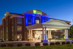 a rendering of the front of a hotel at Holiday Inn Express & Suites Lexington Downtown Area-Keeneland, an IHG Hotel in Lexington