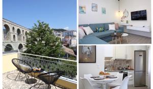 Uma varanda ou terraço em Under the Aqueduct boutique house