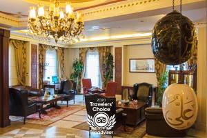 a hotel lobby with a sign that says travelers clubs at Acra Hotel - Special Category in Istanbul