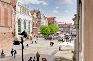 Výhľad na mesto Gdansk alebo výhľad na mesto priamo z apartmánu