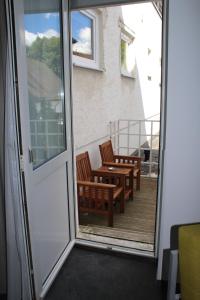 Balkón nebo terasa v ubytování Garni Hotel Schmaus