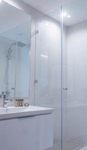 Ένα μπάνιο στο Makass Appart Hotel