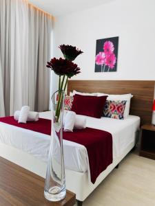 Lysithea Hotel客房内的一张或多张床位