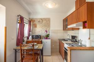 Kuchyň nebo kuchyňský kout v ubytování Apartments Bašarinka