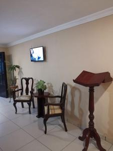 TV a/nebo společenská místnost v ubytování Hotel Boutique Real Tequila