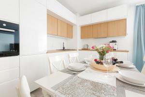 Kuchyňa alebo kuchynka v ubytovaní Apartament Balticus Deluxe