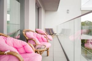 Balkón alebo terasa v ubytovaní Apartament Balticus Deluxe