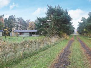 a dirt road leading to a house in a field at 6 person holiday home in R dby in Rødby