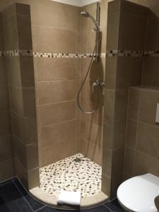 Koupelna v ubytování B&B Alte Sägemühle Schlommefurth