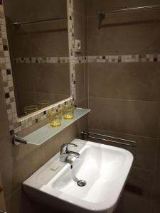 Koupelna v ubytování B&B Alte Sägemühle Schlommefurth