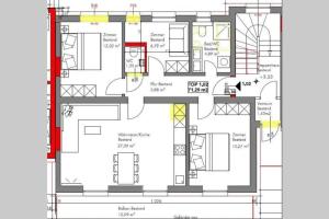 Plán poschodí v ubytovaní Appartement Schiefersteinweg, Schladming