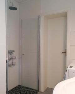 Koupelna v ubytování Weidenblick