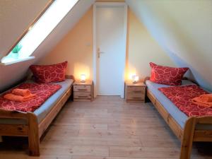 Postel nebo postele na pokoji v ubytování Haus Wiesenblick