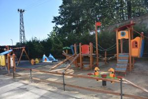 a playground with many different types of play equipment at Apartment FREEDOM in Shkorpilovtsi +4 photos