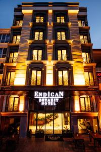 a building with a sign on the front of it at Endican Beyazit Hotel in Istanbul