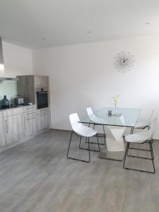 Kuchyň nebo kuchyňský kout v ubytování Business Apartment Turgi