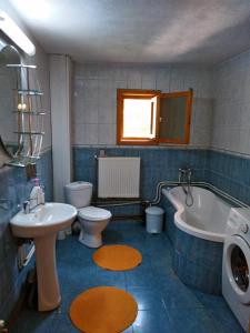 Koupelna v ubytování Agropensiunea Tarina + 23 fotografií