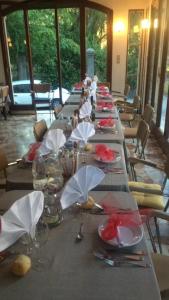 En restaurang eller annat matställe på Albergo Magenta