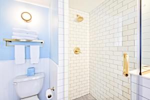A bathroom at Nautical Nest Hudson