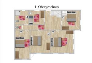 Půdorys ubytování Hus 172