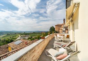 Borgo Vecchio Locanda di Charme tesisinde bir balkon veya teras