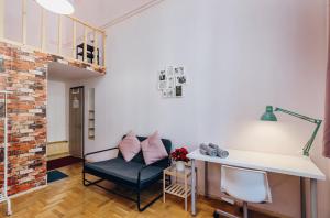 Posezení v ubytování Budapest Three Cats Hostel