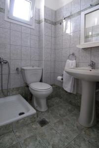 A bathroom at Harisis Apartments
