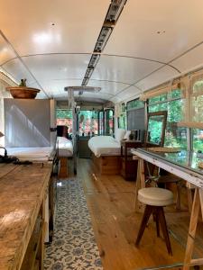 Gallery image of Magic Roof Top Bus with big bath in the tree forest! in Mimizan