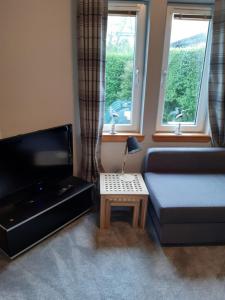TV a/nebo společenská místnost v ubytování Ardgowan Cottage