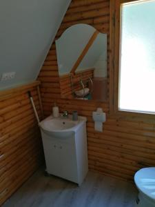 Koupelna v ubytování Fábián Apartman
