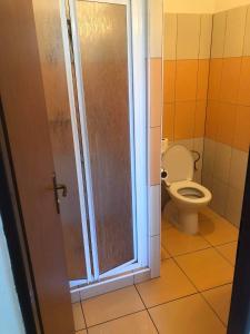 Kúpeľňa v ubytovaní Penzion Adamčík