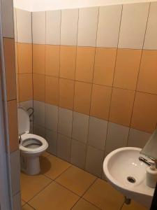 Kúpeľňa v ubytovaní Penzion Adamčík