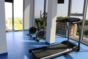 Fitness centrum a/nebo fitness zařízení v ubytování Eraclea Palace Hotel 4 stelle S