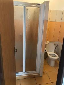 Kúpeľňa v ubytovaní Penzion Adamčík