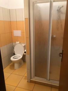 Kúpeľňa v ubytovaní Penzion Adamčík