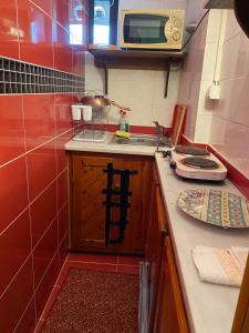 A kitchen or kitchenette at Katia Apartments