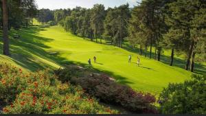 a group of people playing golf on a green at Hutchinson's Willerby Kelston with Hot tub in Cottam