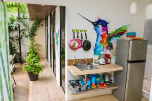 Kuchyň nebo kuchyňský kout v ubytování Hostal Gayser + 7 fotografií