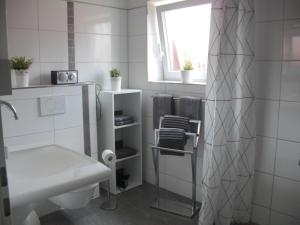 Koupelna v ubytování Ferienwohnung Meyer