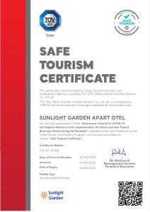 Certifikát, hodnocení, plakát nebo jiný dokument vystavený v ubytování Sunlight Garden Hotel