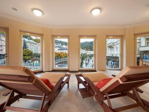Istumisnurk majutusasutuses EA Apartmány Mozart