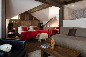 Postel nebo postele na pokoji v ubytování Hotel Cote Brune