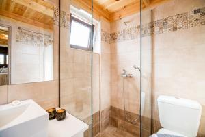 Koupelna v ubytování Kyma Luxury Studio