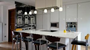 Η κουζίνα ή μικρή κουζίνα στο Apartamentos Ciudad de Petra