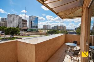 A balcony or terrace at Brasília Imperial Hotel e Eventos