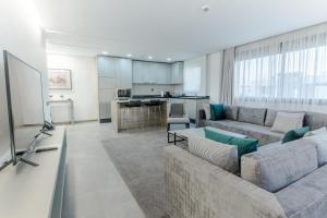 Η κουζίνα ή μικρή κουζίνα στο Makass Appart Hotel