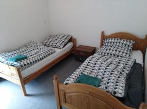 Posteľ alebo postele v izbe v ubytovaní Monteurzimmer\Ferienwohnung