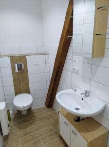 Koupelna v ubytování Monteurzimmer\Ferienwohnung